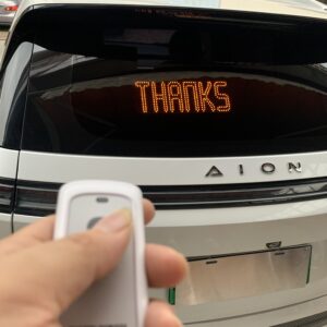 thanks & sorry led sign for car
