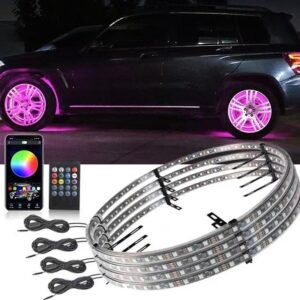 Automotive LED wheel hub light RGB color light