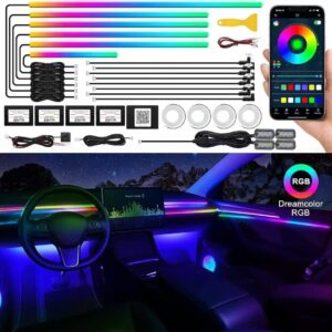 Indoor ambient lighting set for automobiles